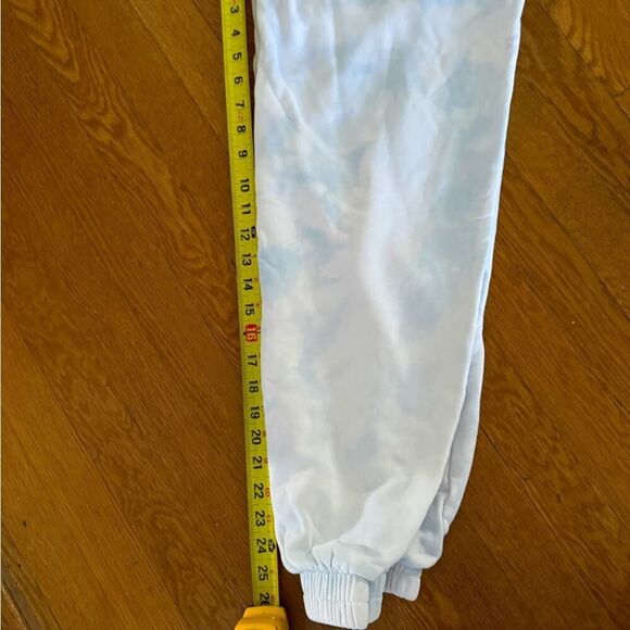 Le Lis blue and white tie dye soft sweatpants M - Picture 6 of 10